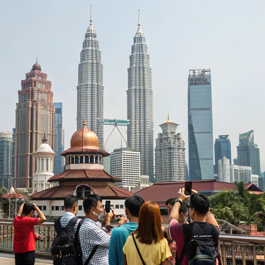 A vibrant image showcasing Malaysia’s diverse landscapes, blending urban cityscapes with lush natural retreats, symbolizing the platform’s focus on authentic, local travel experiences.
