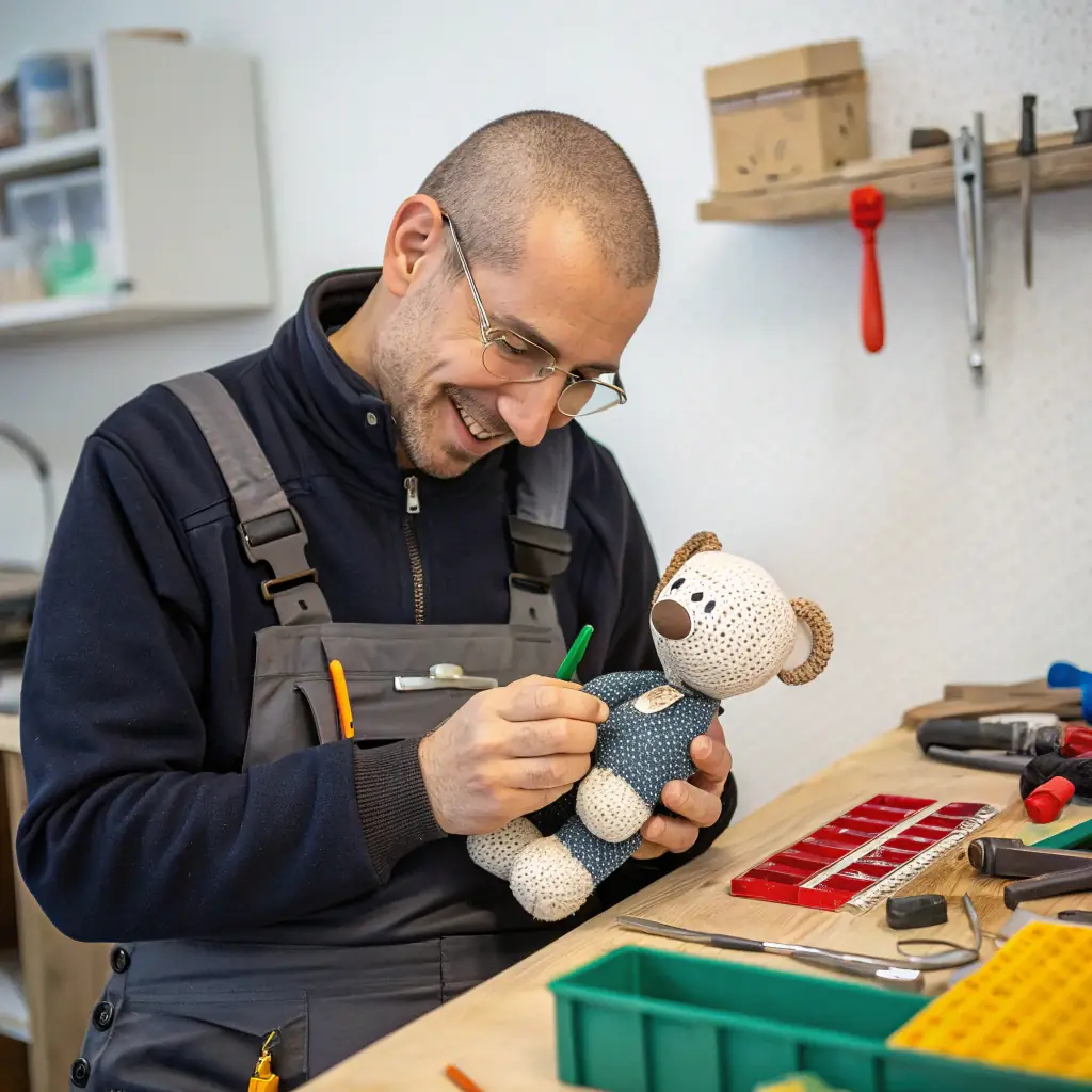 Antoine is a young man with a neatly trimmed beard and a friendly demeanor, often seen organizing equipment and coordinating activities.