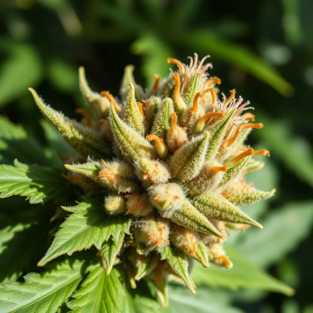 Close-up of C Runtz Flower, showcasing its vibrant colors and trichome coverage.