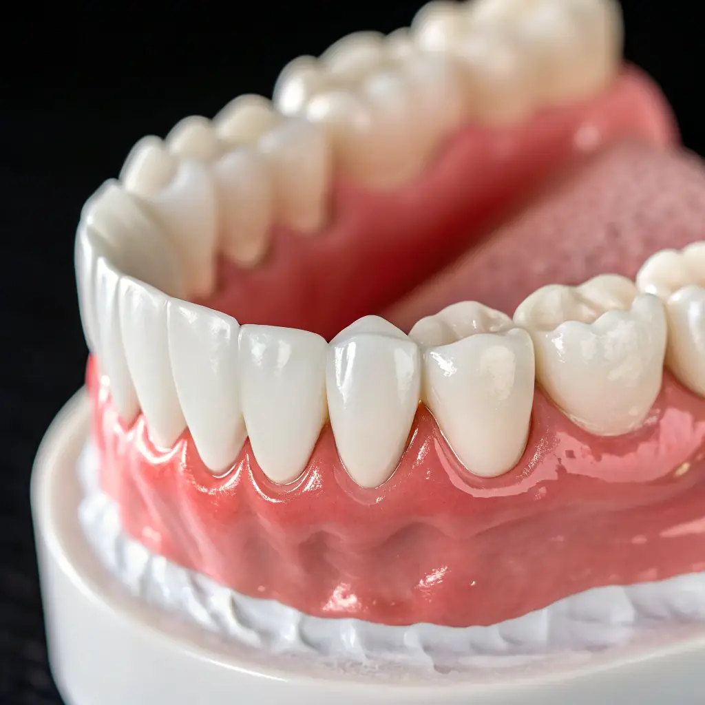 A dental x-ray showing impacted wisdom teeth pressing against other molars, with a dentist pointing out the problem areas. The image should convey the need for removal to prevent further complications.