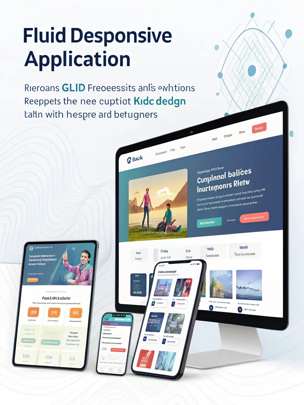A visual representation of a website growing and adapting, symbolizing Omegacube's scalability and flexibility in web design solutions.