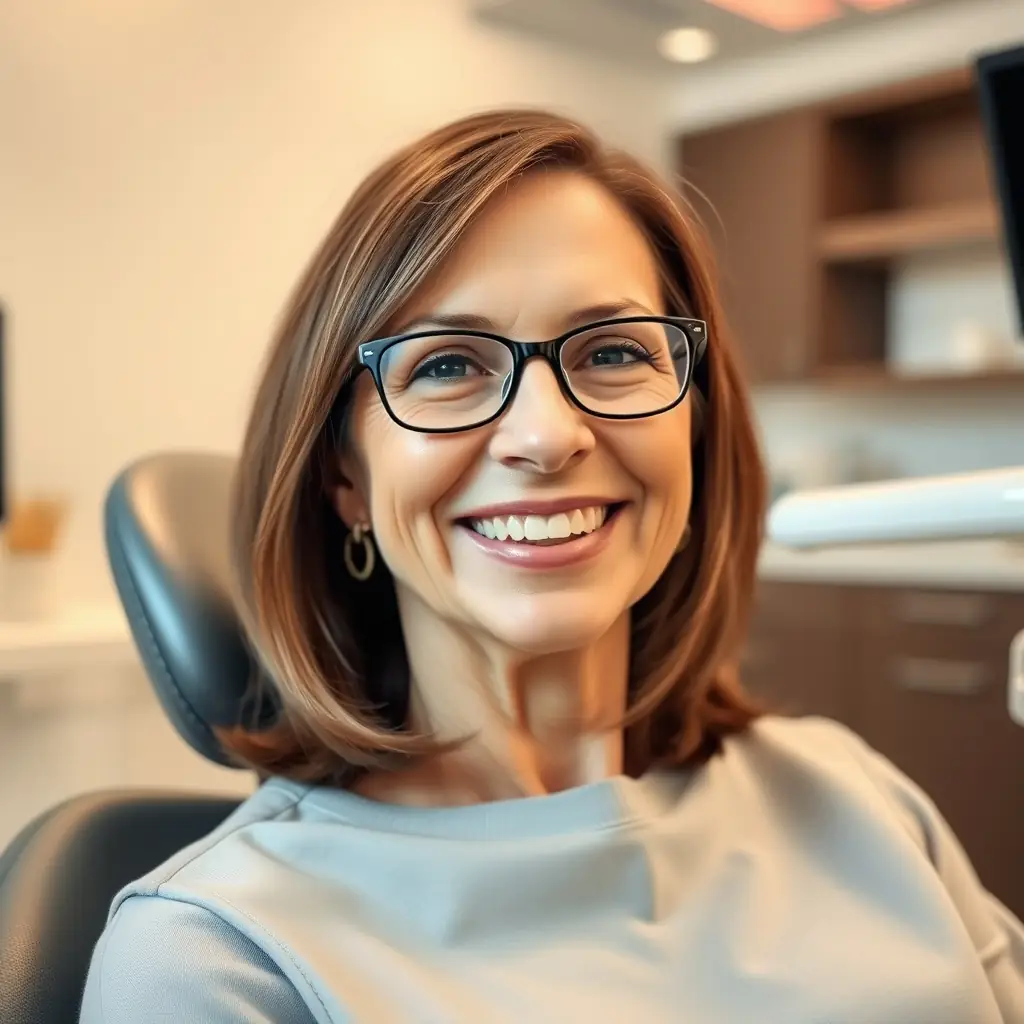 A patient smiling confidently after receiving zygomatic implants, showcasing the life-changing impact of the procedure. The image should convey hope and satisfaction.
