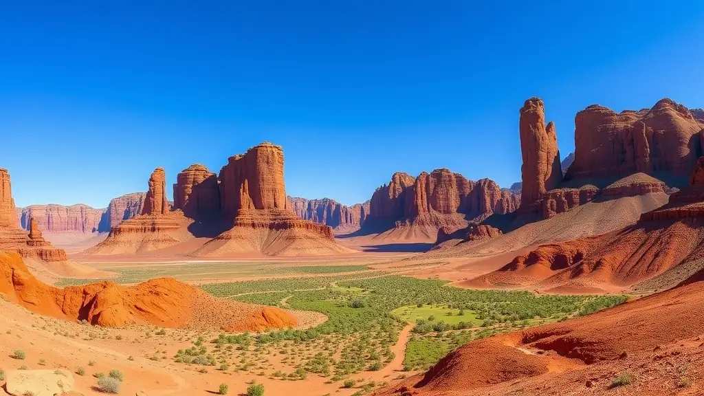 A view of the Dades Valley, with its unique rock formations and lush oases.