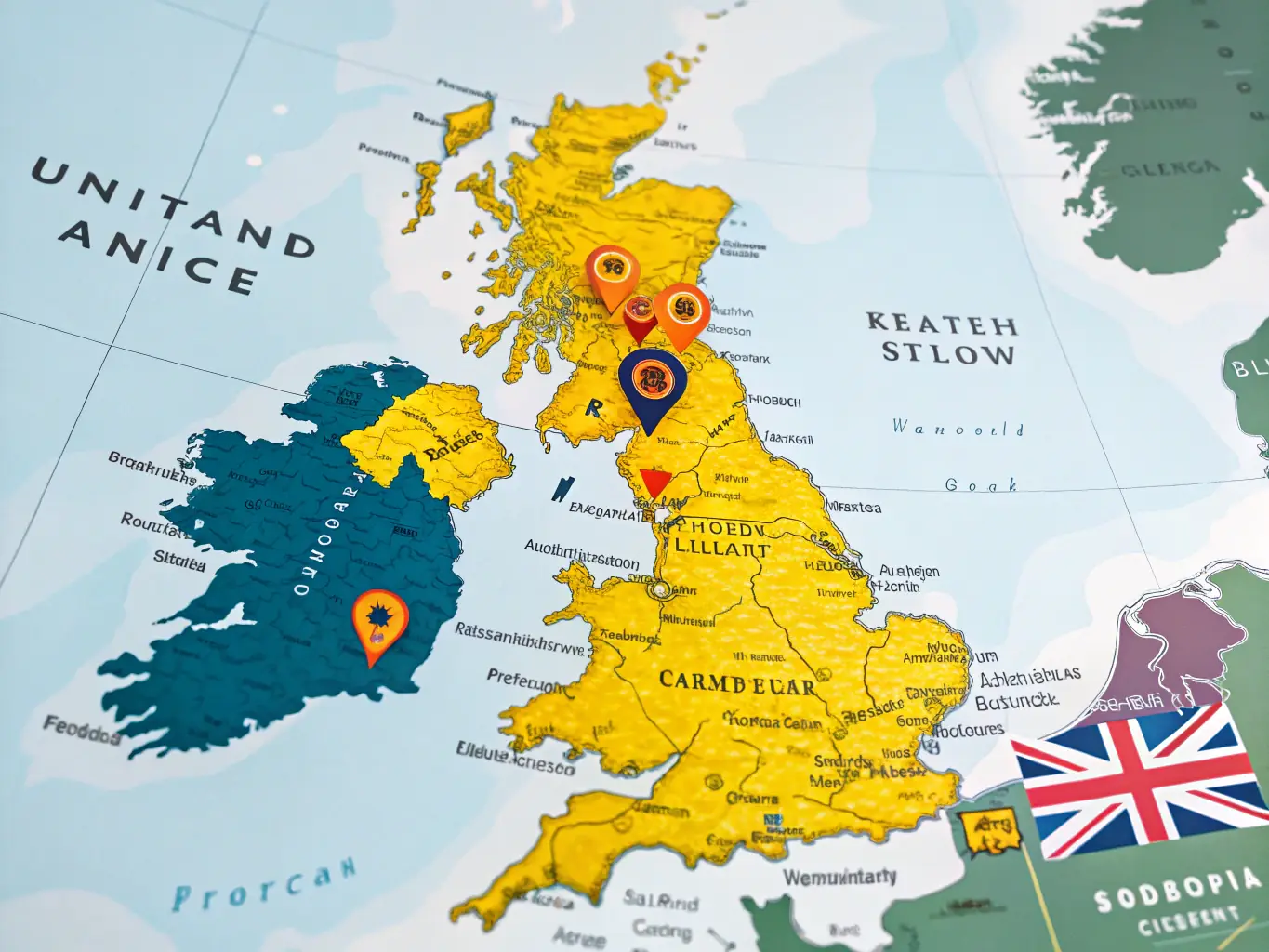 A map showing the location of Barlab.uno car detailing service in the UK.