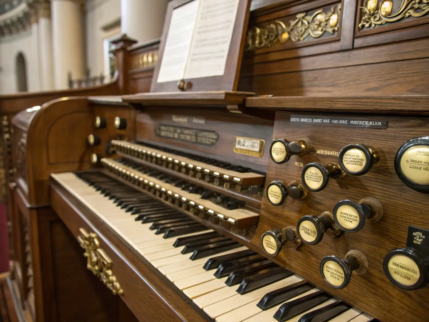 Image of a historic church organ in Saverdun, showcasing craftsmanship and musical history