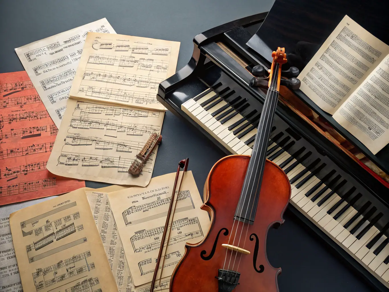 Collage of church organs, musical events, and community gatherings in Saverdun