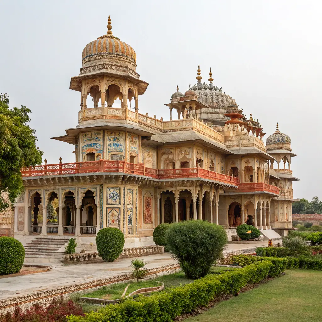 A historic palace with traditional Kerala architecture, showcasing the rich history and culture of the region.