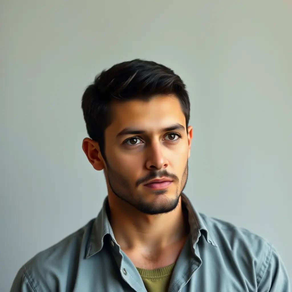 Kenji has a focused, thoughtful expression and a modern haircut. His casual yet professional attire reflects his technical expertise and collaborative spirit.