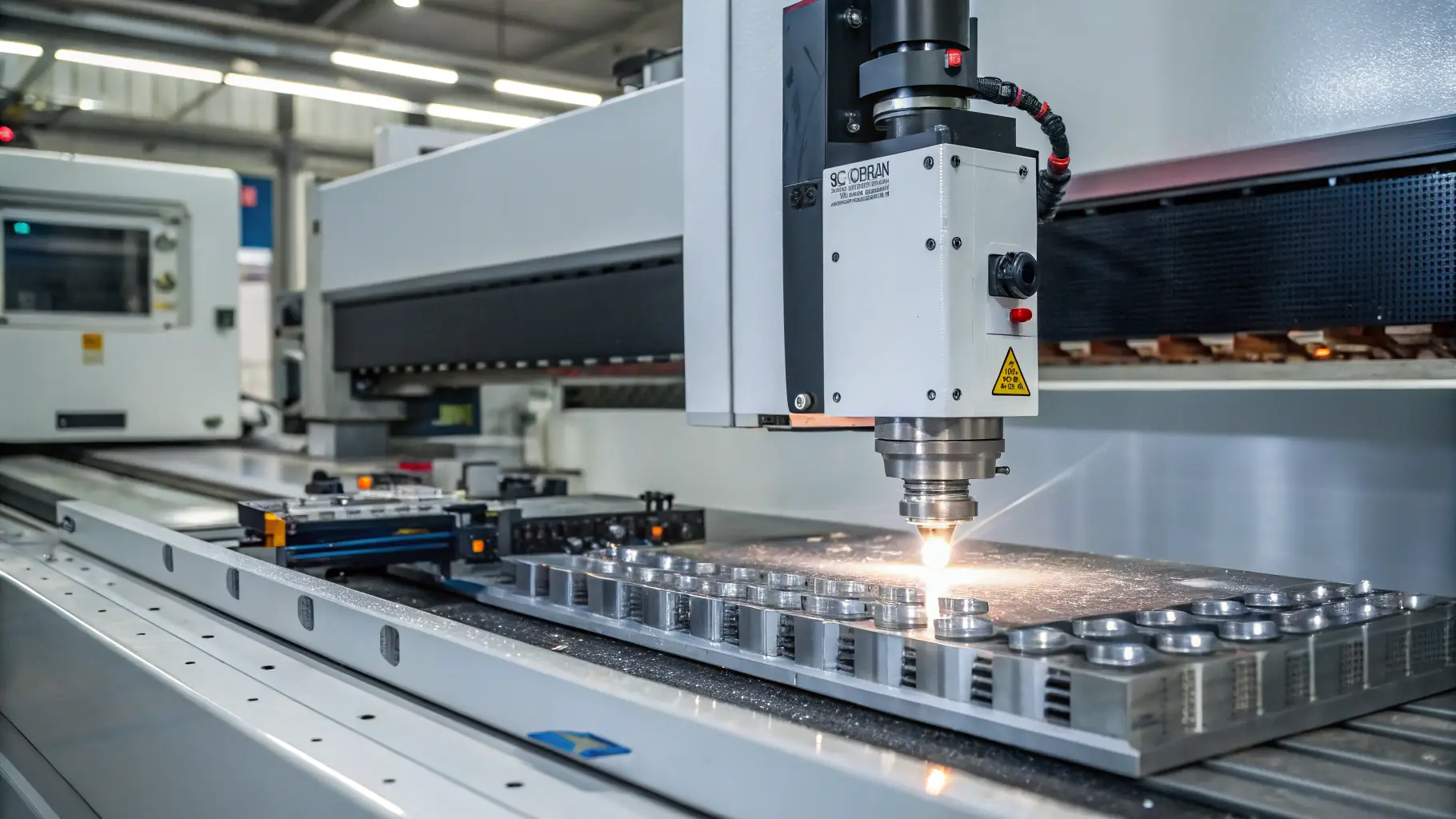 A high-resolution image of our advanced metal fabrication machinery in action, showcasing precision engineering and quality craftsmanship, set against a clean, white background to match our website's aesthetic.