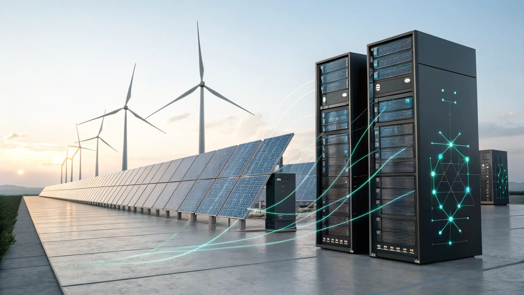 A collage of CELINTECH's diverse infrastructure projects, showcasing fiber networks, power transmission systems, renewable energy installations, and cloud data centers.