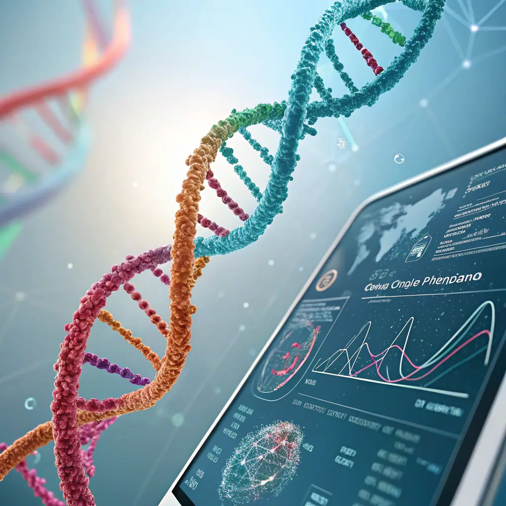 An image representing a DNA strand intertwined with neural pathways, symbolizing the connection between genetics and behavior. The image should convey precision and scientific accuracy.