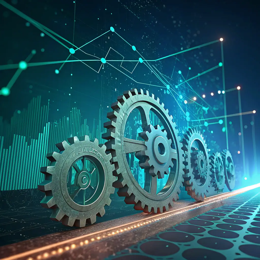 A visually compelling image representing interconnected systems working seamlessly together, symbolizing NorthForce's integrated approach to digital marketing.