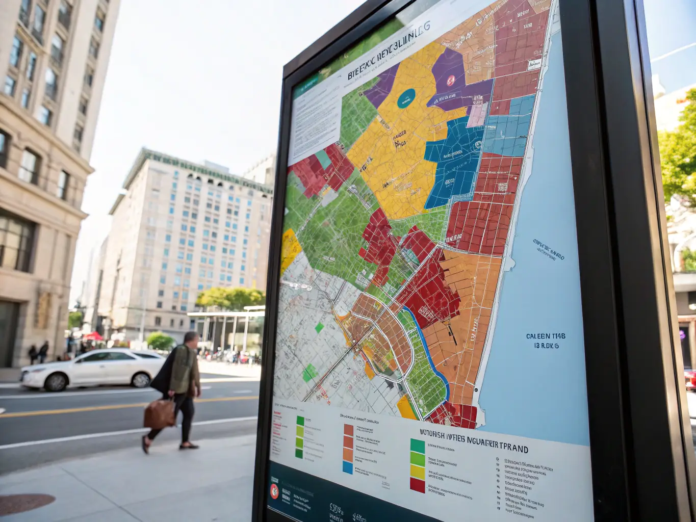 Map of the apartment location with nearby amenities and public transport stops highlighted.