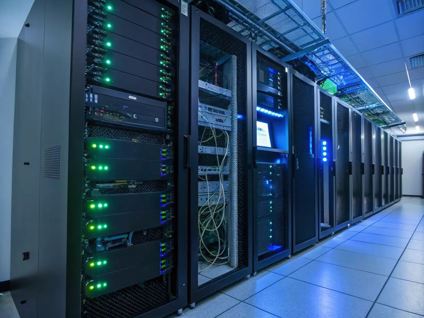 High-resolution image of Huawei network modules and chassis used in telecom infrastructure