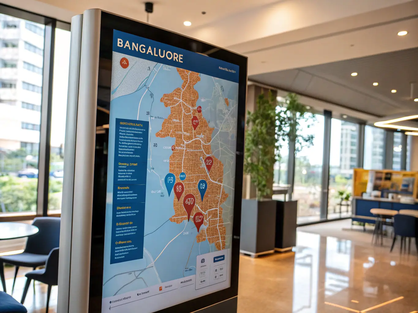 A map showing the location of WBS SOLUTIONS in Bangalore, India.