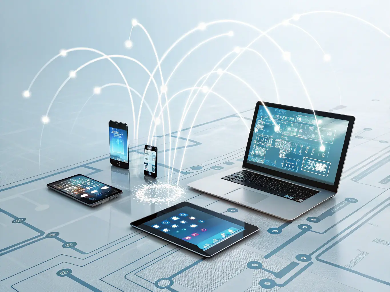 A dynamic collage of enterprise data sources, mobile and traditional, demonstrating StreemView’s versatile discovery capabilities.