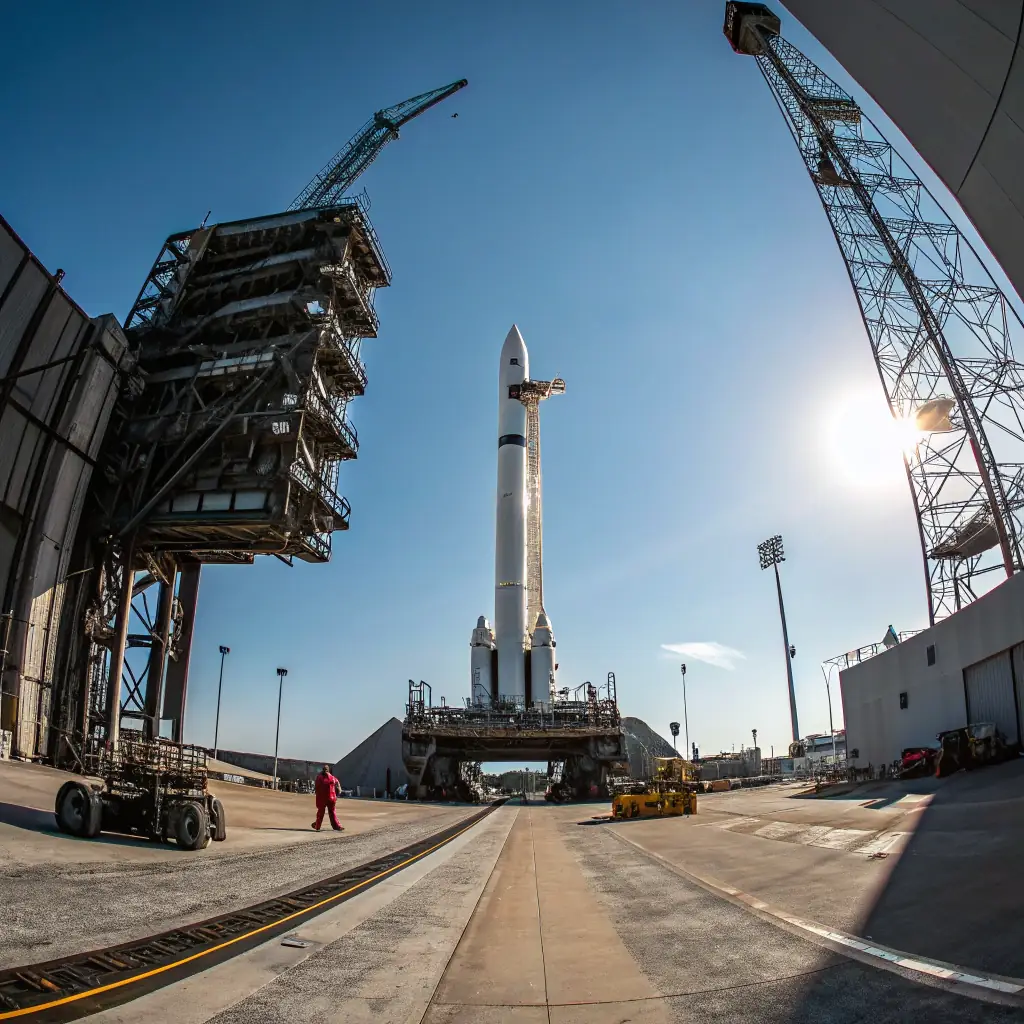 A dynamic and futuristic scene of SpaceX Starbase with Elon Musk, Rocket Son, and top AI team, featuring a Rubik's Cube, R2-D2, and an X-wing fighter near the launch pad, set against the Texas coast near South Padre Island, capturing a high-tech, space exploration theme