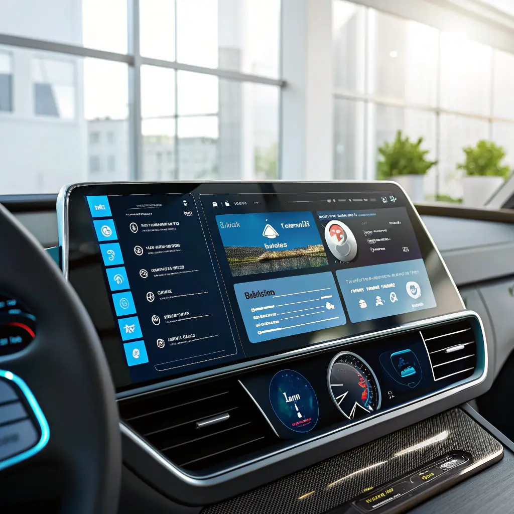 A dynamic image showcasing a futuristic email marketing dashboard powered by AI, with data visualizations and seamless integration with Google Workspace. The image should convey innovation, efficiency, and the transformative power of AI in digital marketing.