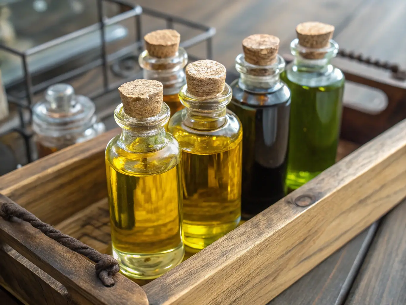 an image of a collection of natural skincare products in small batches, emphasizing freshness and exclusivity