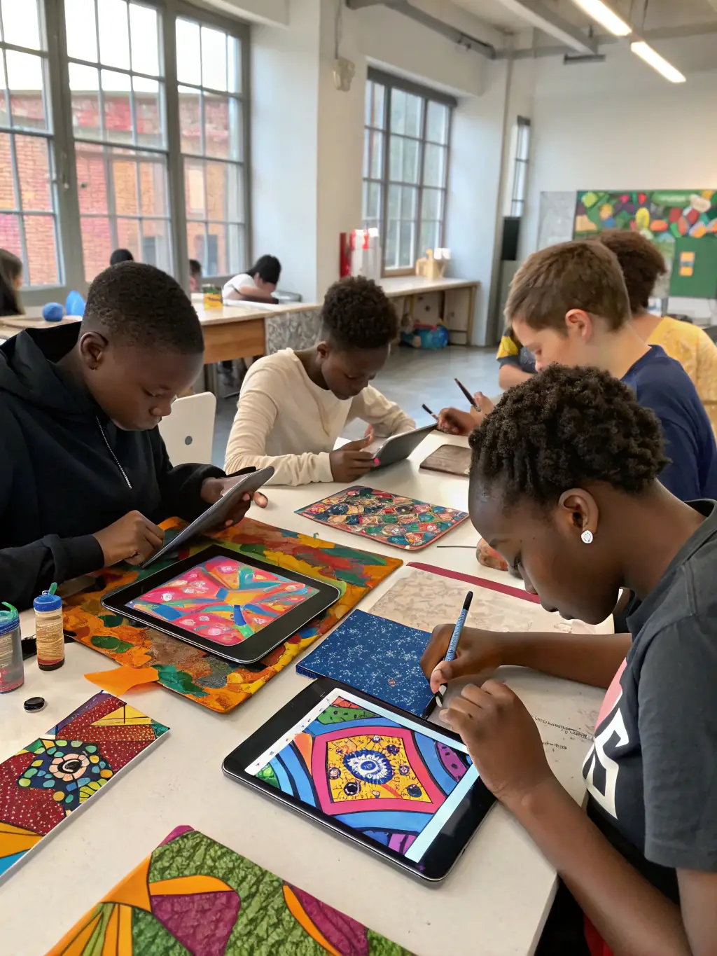 A photograph of attendees enthusiastically participating in a manga and anime drawing workshop at Japan Days, highlighting creativity and modern pop culture.