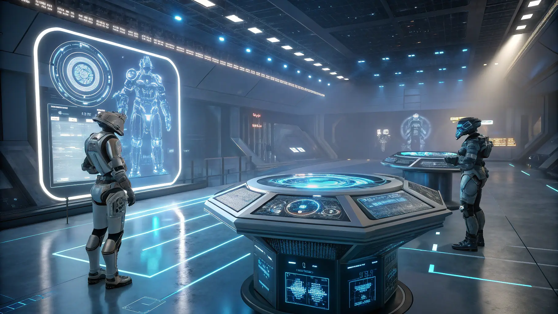 a high-resolution image showcasing a dynamic game scene or a collage of various digital products, emphasizing innovation and technological expertise