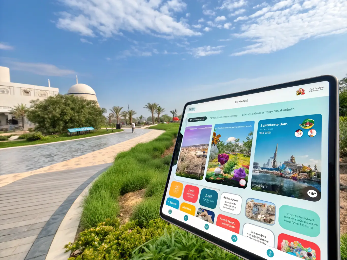 A vibrant and dynamic interface of the LiveLife app, showcasing various niche content categories such as sports, meditation, and culinary arts, highlighting its AI-powered personalization features.