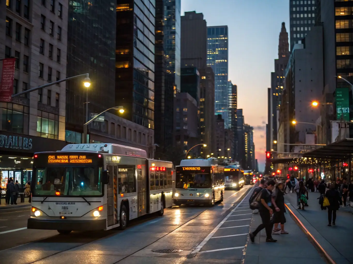 urban transportation hub with traffic cameras and digital signage powered by CELINTECH's backhaul solutions