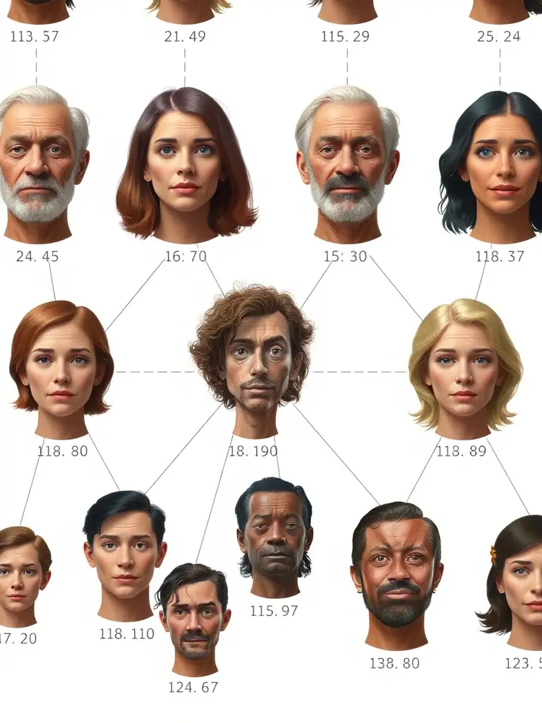 A graphic depicting object similarity scoring, showing how Spook evaluates and ranks the likeness between different faces or objects in images.