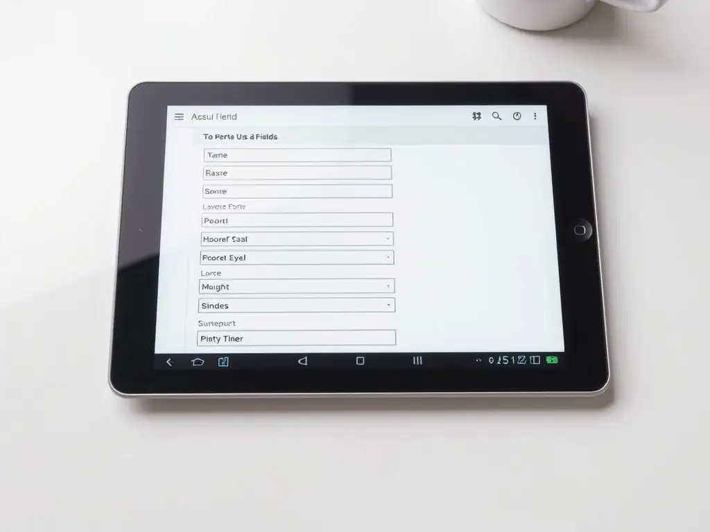 A clean, modern icon representing a questionnaire or form being filled out, symbolizing the initial step of answering questions to define contract details within Contractly.ai.