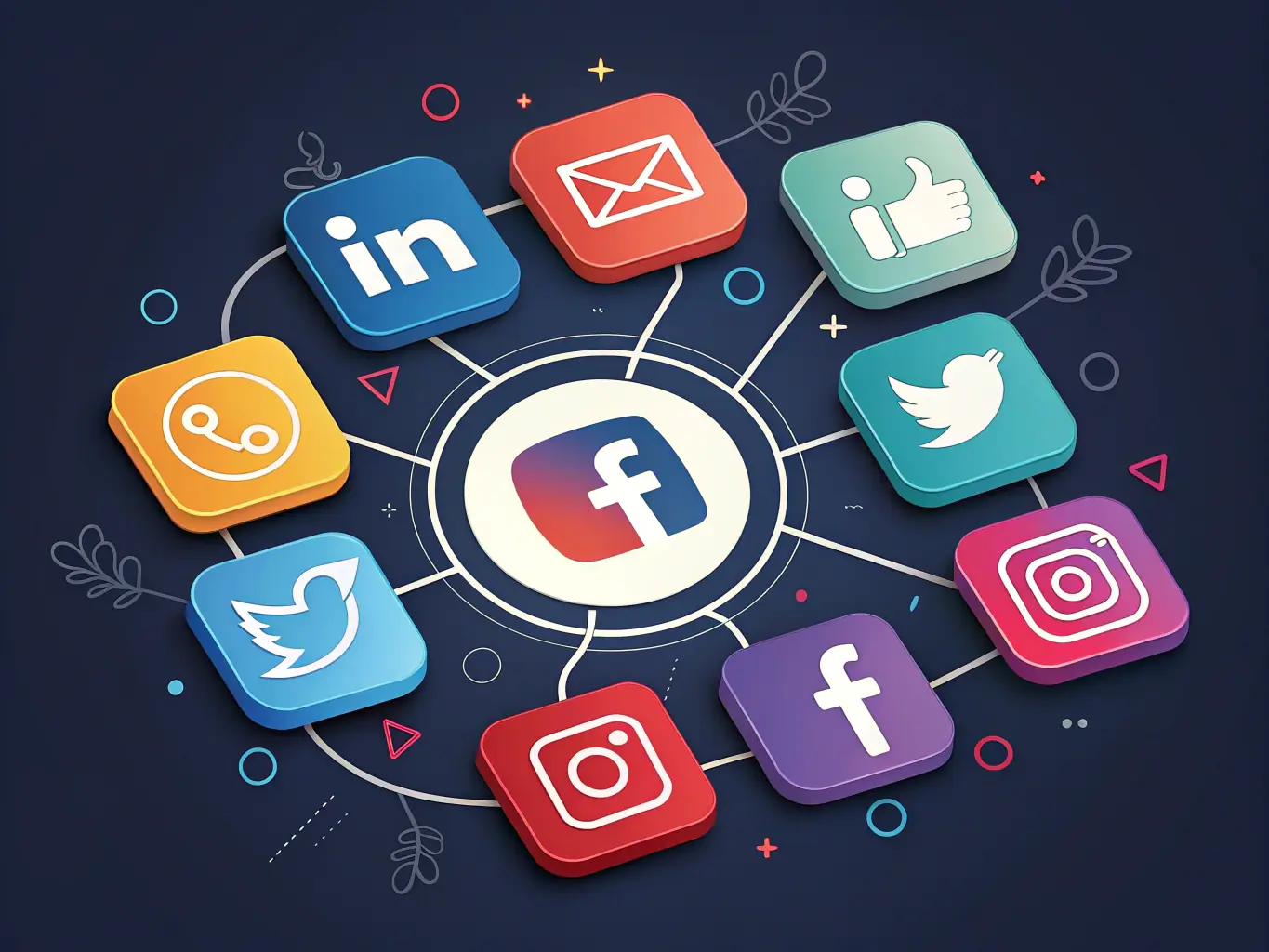 A vibrant image of Habibi's social media icons and review badge, representing community engagement and customer feedback.