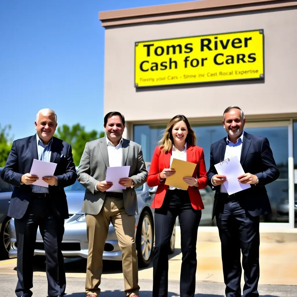 A professional team of licensed car buyers in Lakewood offering fast, reliable cash for cars with free towing, serving all of Ocean County, New Jersey, emphasizing trust and local expertise.