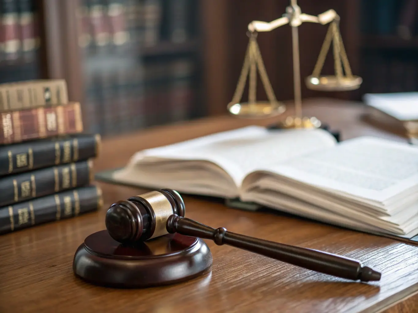 A photograph illustrating a judge's gavel and financial documents, symbolizing support enforcement and modifications in family law cases.