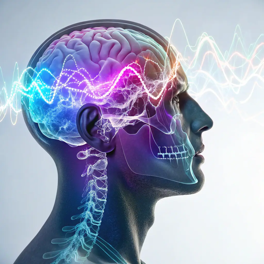 An abstract image representing the interconnectedness of the brain, heart, and body, symbolizing the science of well-being.