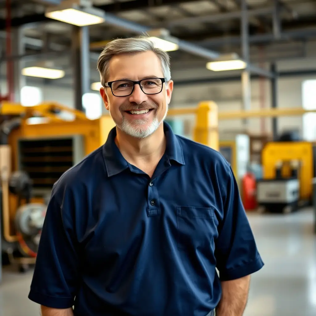 Juan Dela Cruz is a man in his late 30s with a neatly trimmed beard and glasses, wearing a Soil Philippines branded polo shirt.