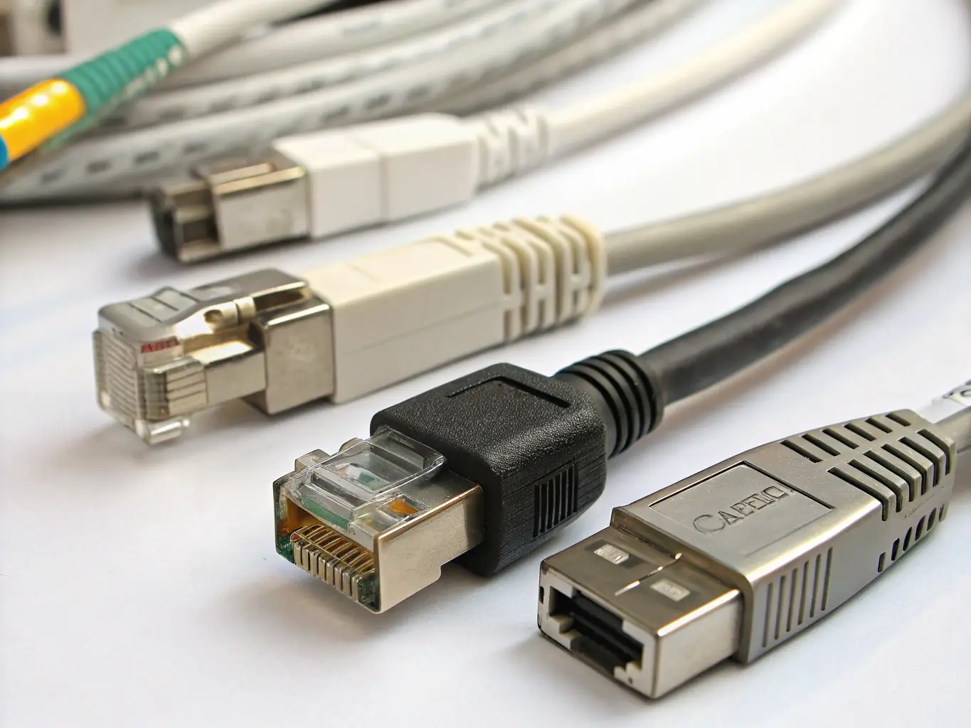 Close-up of RF coaxial connectors and adaptors, showcasing their build quality and precision engineering.