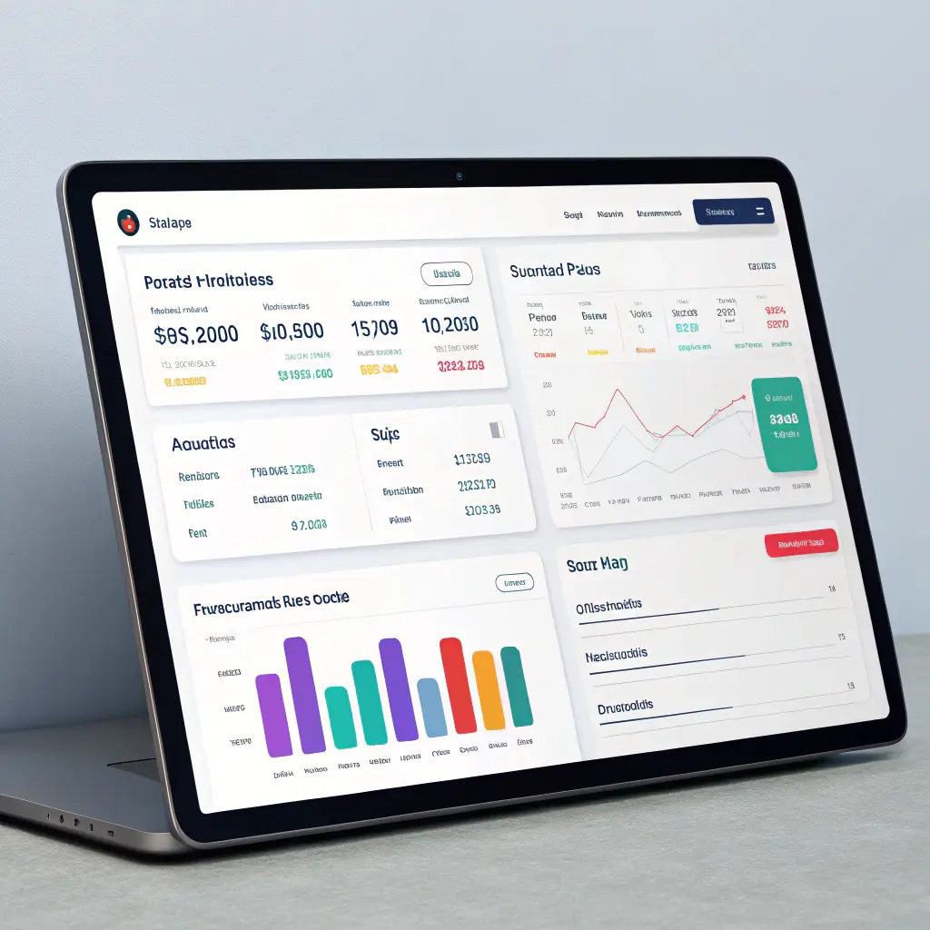 A modern digital banking interface showcasing real-time transaction data and user-friendly navigation, emphasizing the seamless integration of traditional finance with Web3 technologies.