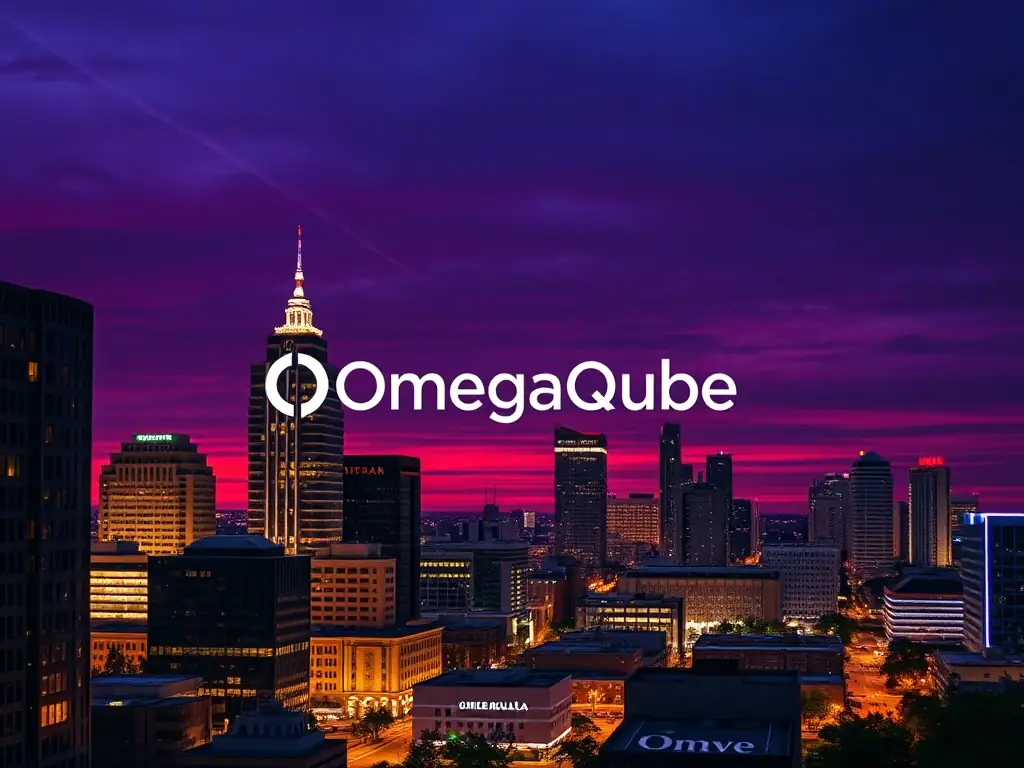 A map showing the location of OmegaQube in Texarkana, Texas.