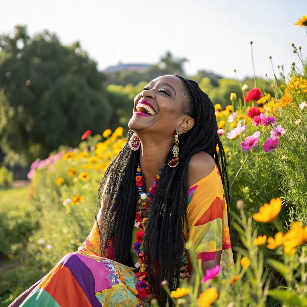 Maria is a vibrant woman with long, dark hair and a contagious laugh. She has a welcoming presence and a genuine passion for helping others.