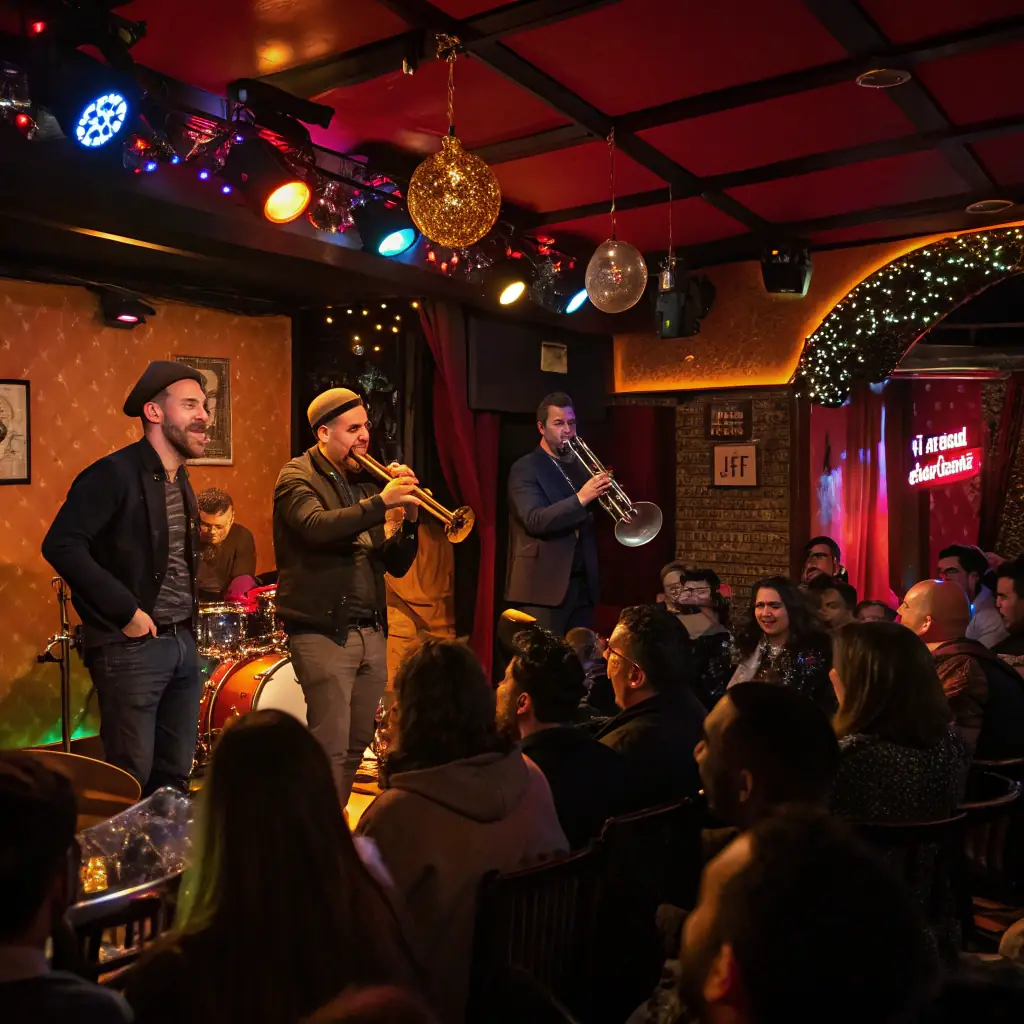 A jazz band performing on stage at the Vitoria-Gasteiz Jazz Festival.