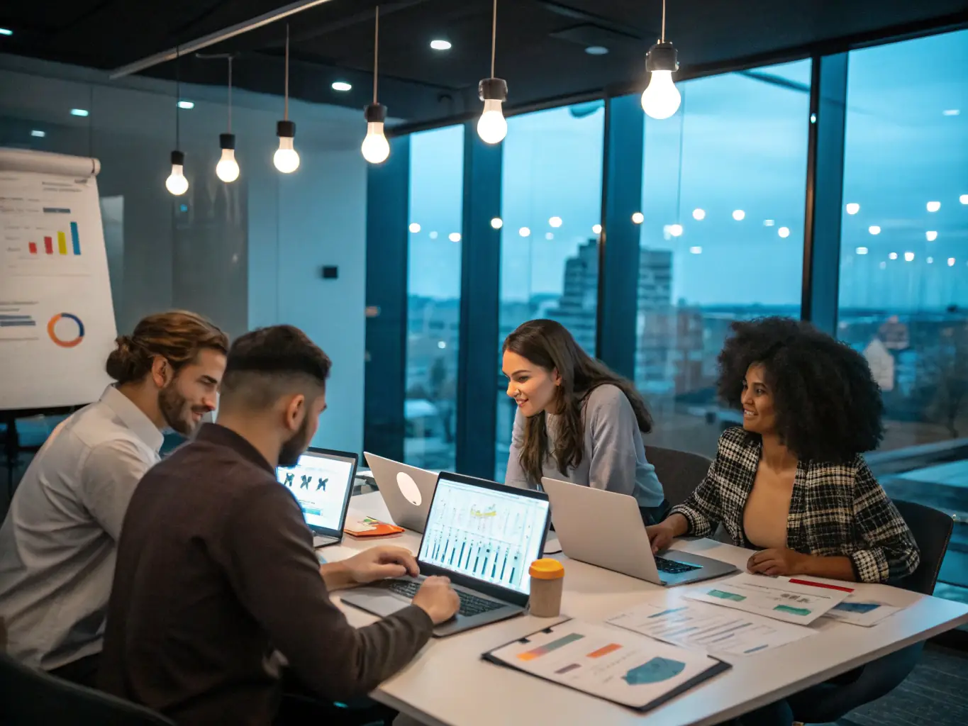 abstract or technology-themed image depicting multi-channel marketing or B2B engagement