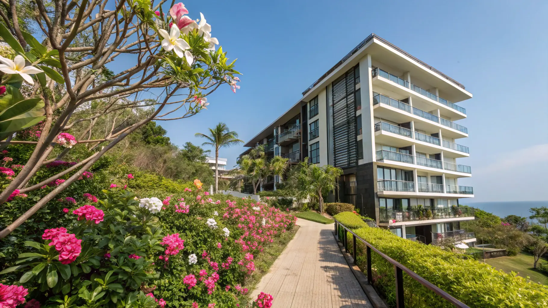 Modern architecture in Pattaya, showcasing sleek lines and contemporary design.