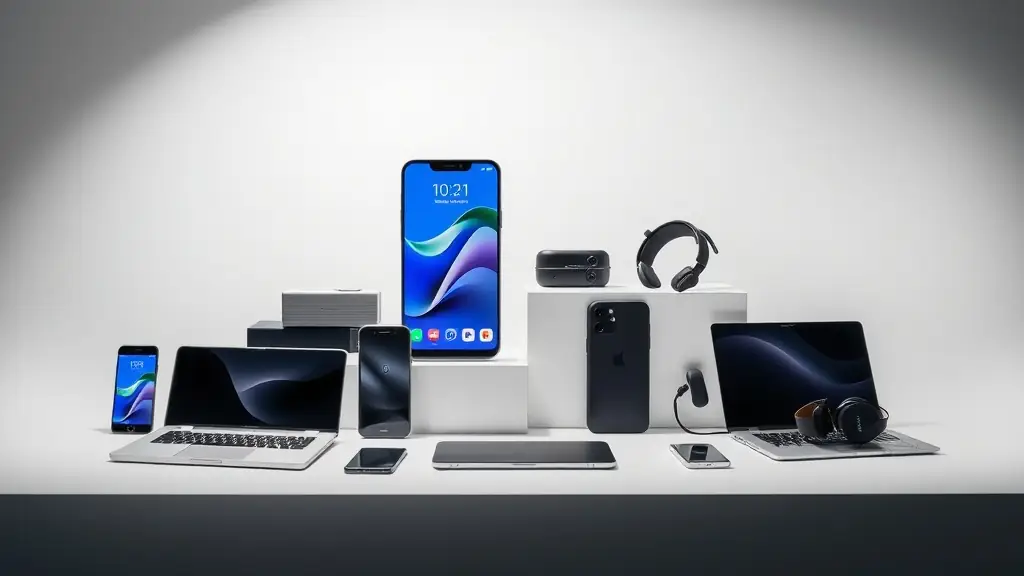 A collection of professionally shot photos and short video clips showcasing a variety of products from an online digital products store, highlighting their features and benefits in an engaging and visually appealing manner. The images and videos are optimized for social media and website use.