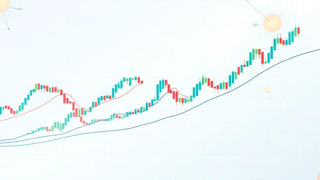 Trading market chart visualization image.