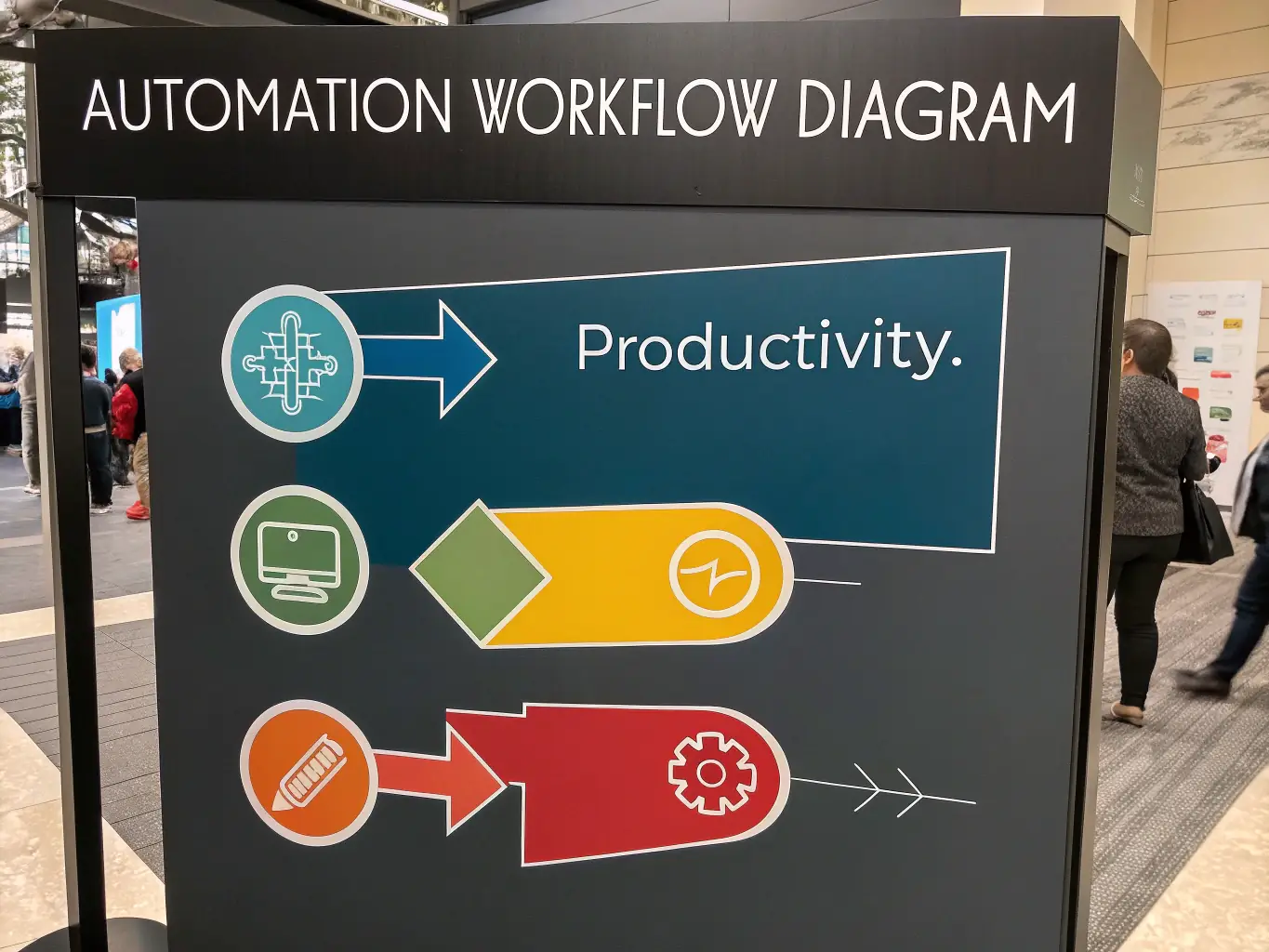 A dynamic workflow diagram illustrating Stream Work, a solution for workflow automation and optimization.