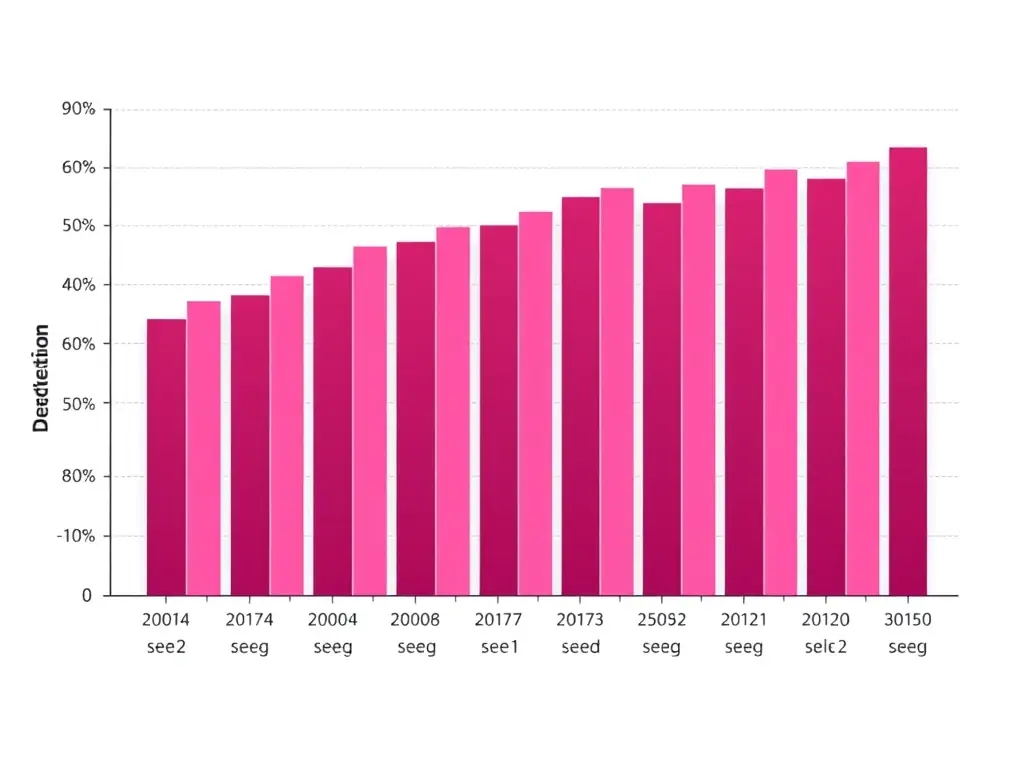A bar graph showing a significant reduction in depression scores after the martial arts program.