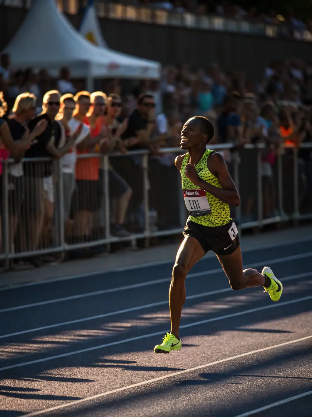 A dynamic image of a runner in motion, with subtle visual effects highlighting the quadriceps muscle, representing the focus on treating Runner's Knee.