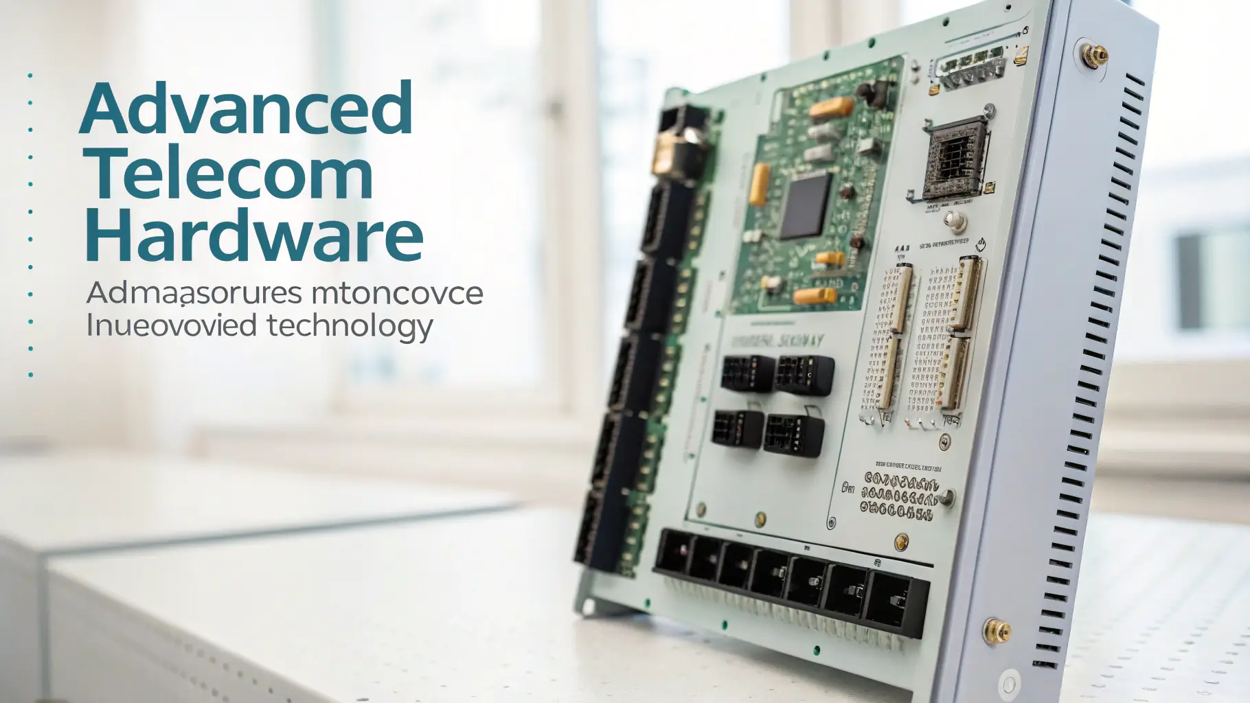 Close-up of grounding kits and microstrip components installed on telecom infrastructure, emphasizing quality and precision.