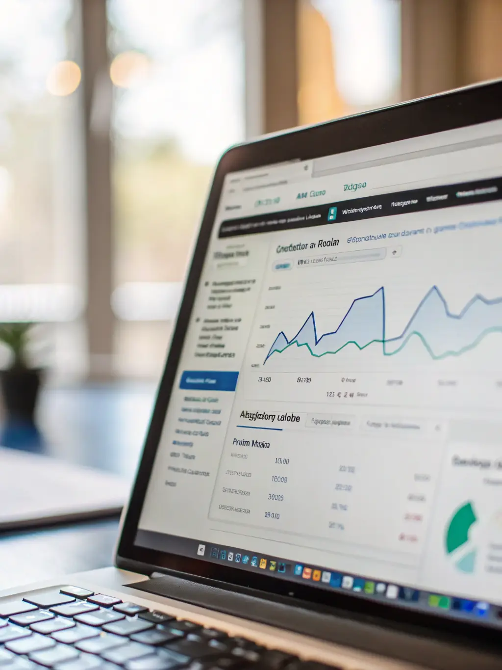 A compelling image of a website dashboard displaying key performance indicators (KPIs) such as website traffic, conversion rates, and customer engagement metrics, highlighting Whatever Ad's commitment to data-driven results.