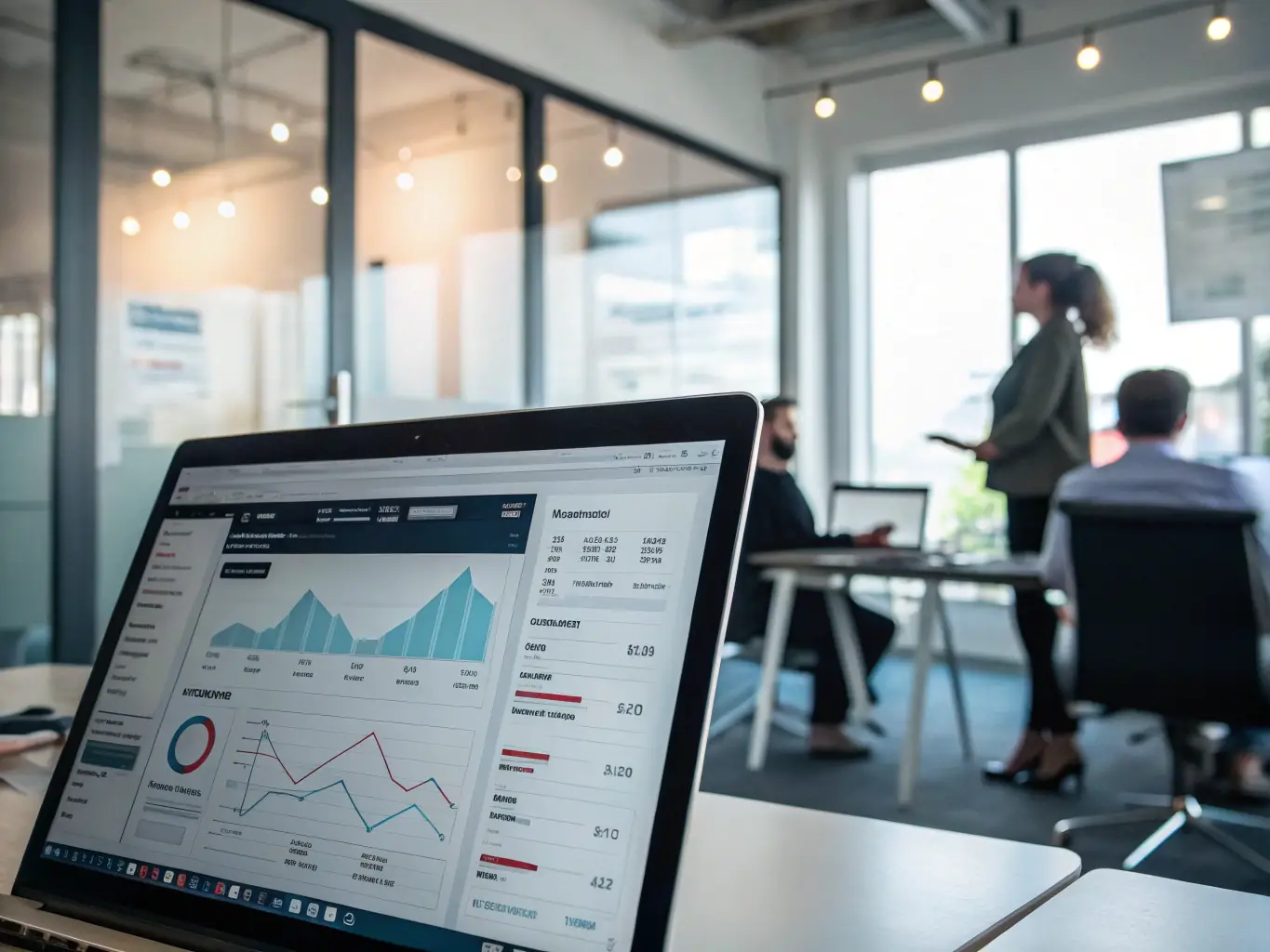 A professional image displaying automated invoice generation and payment reminders, emphasizing the time-saving and error-reducing benefits of automated financial processes. The image should convey accuracy, efficiency, and financial control.