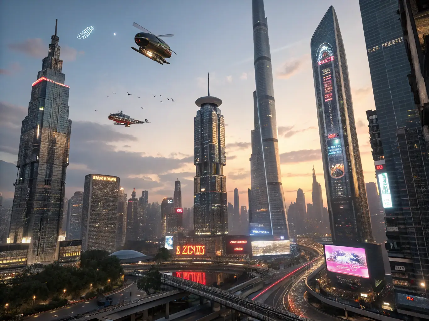 An AI-generated scene of the Omegacube facility on Knights Bluff, with a focus on the illuminated Omegacube and surrounding environment, emphasizing innovation.
